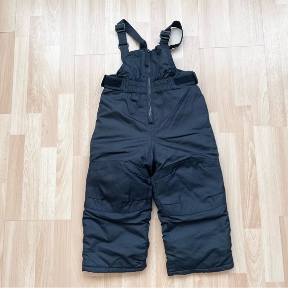 Cat & Jack Kids Black Snow Bib Overalls Pants Kids size 2T - Picture 1 of 6